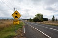 Ã¢â¬ËKangaroo and Wombat Crossing. 10kmÃ¢â¬â¢ sign in Australia